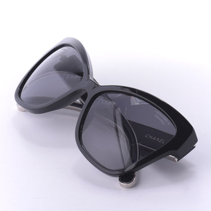 Chanel Acetate Polarized CC Cat Eye Sunglasses 5271 Black 9 of 10