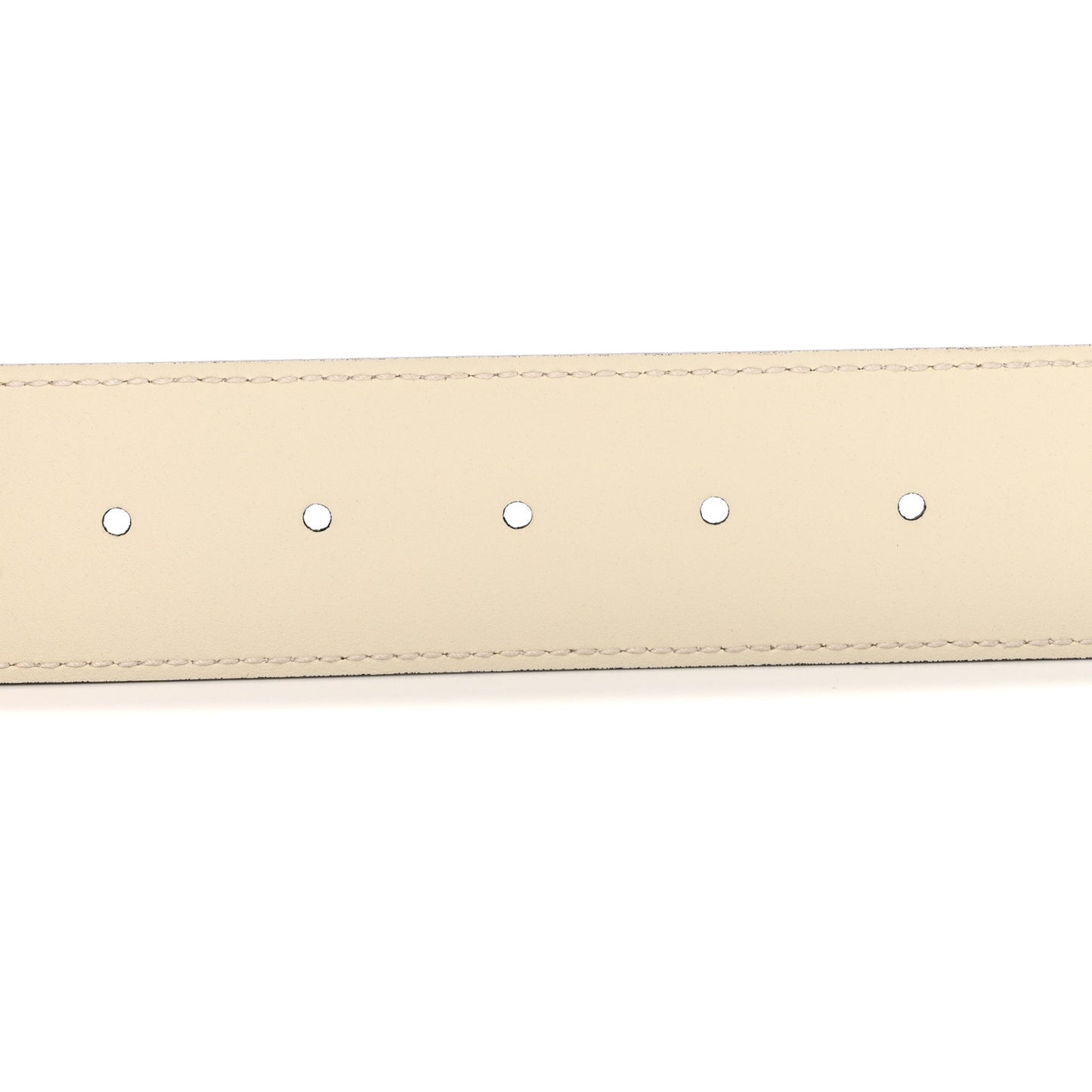 Calfskin Double G 40mm Belt 85 34 Mystic White