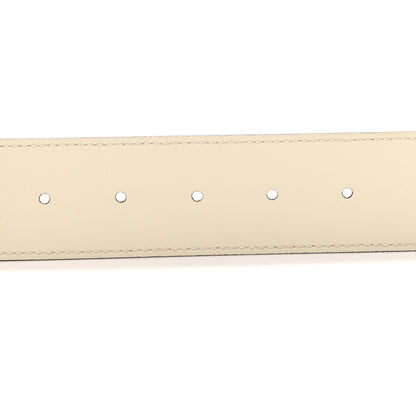 Gucci Calfskin Double G 40mm Belt 85 34 Mystic White 5 of 6
