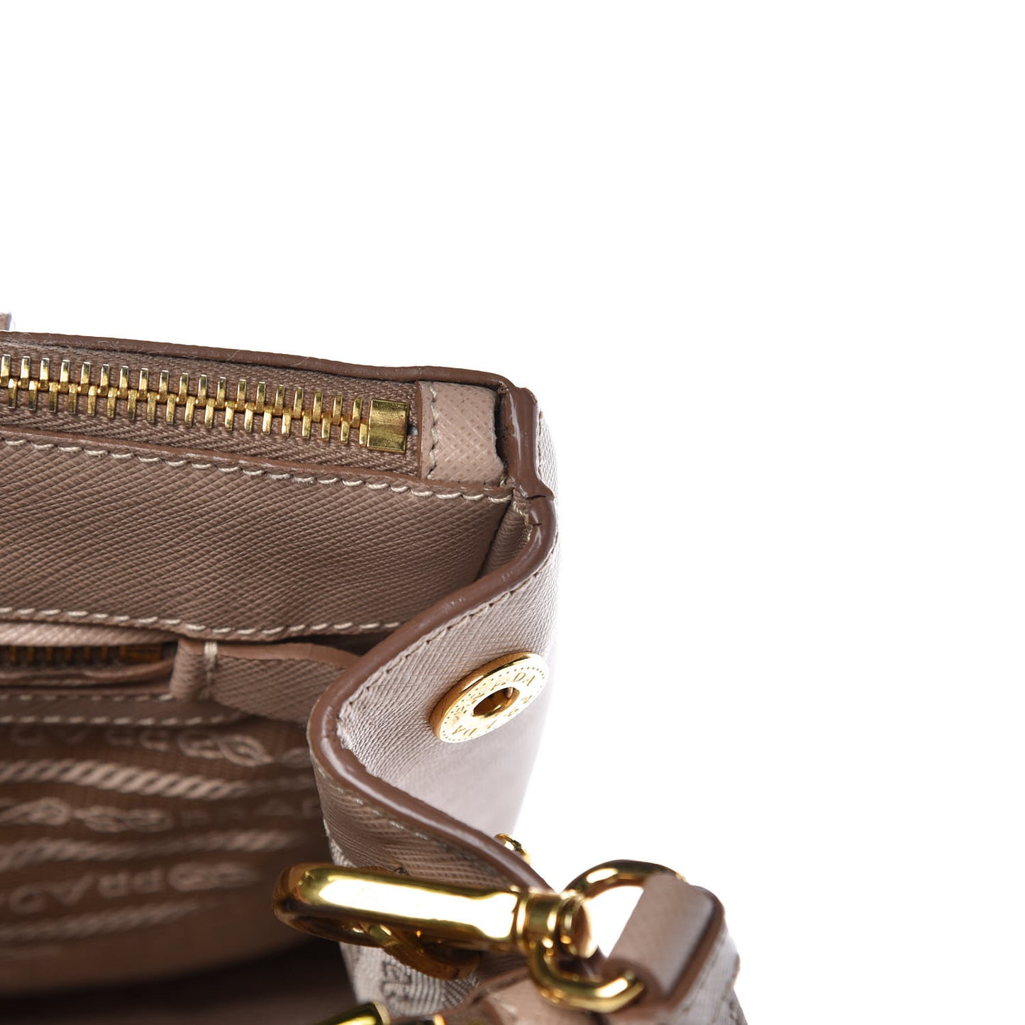 Saffiano Small Galleria Double Zip Tote Cammeo