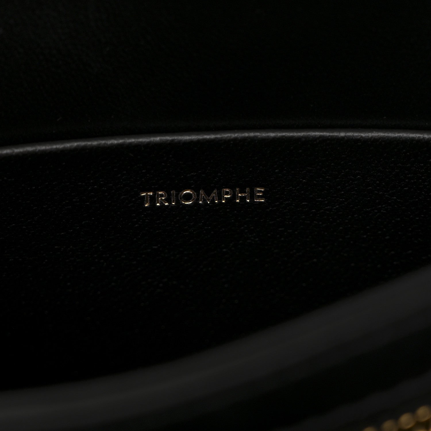 Celine Shiny Calfskin Teen Triomphe Black 7 of 10