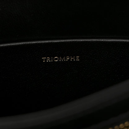Celine Shiny Calfskin Teen Triomphe Black 7 of 10