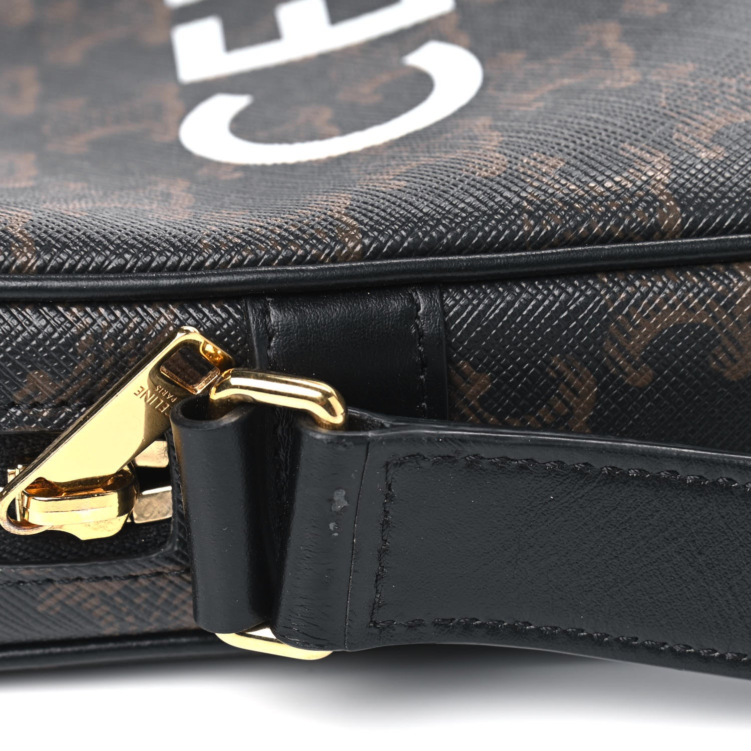 Celine Triomphe Canvas Medium Messenger Bag Black 6 of 7
