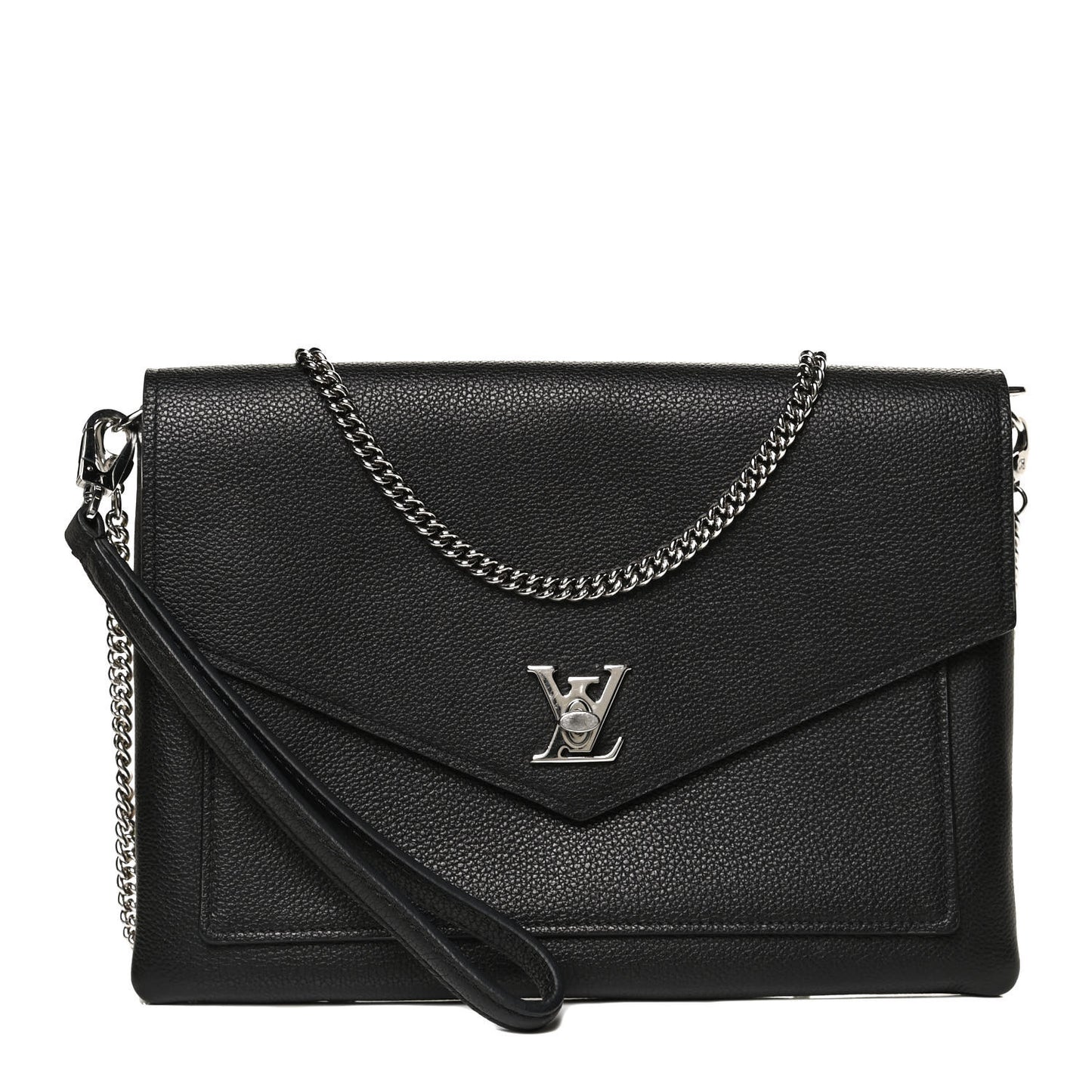 Soft Calfskin My Lockme Pochette Black