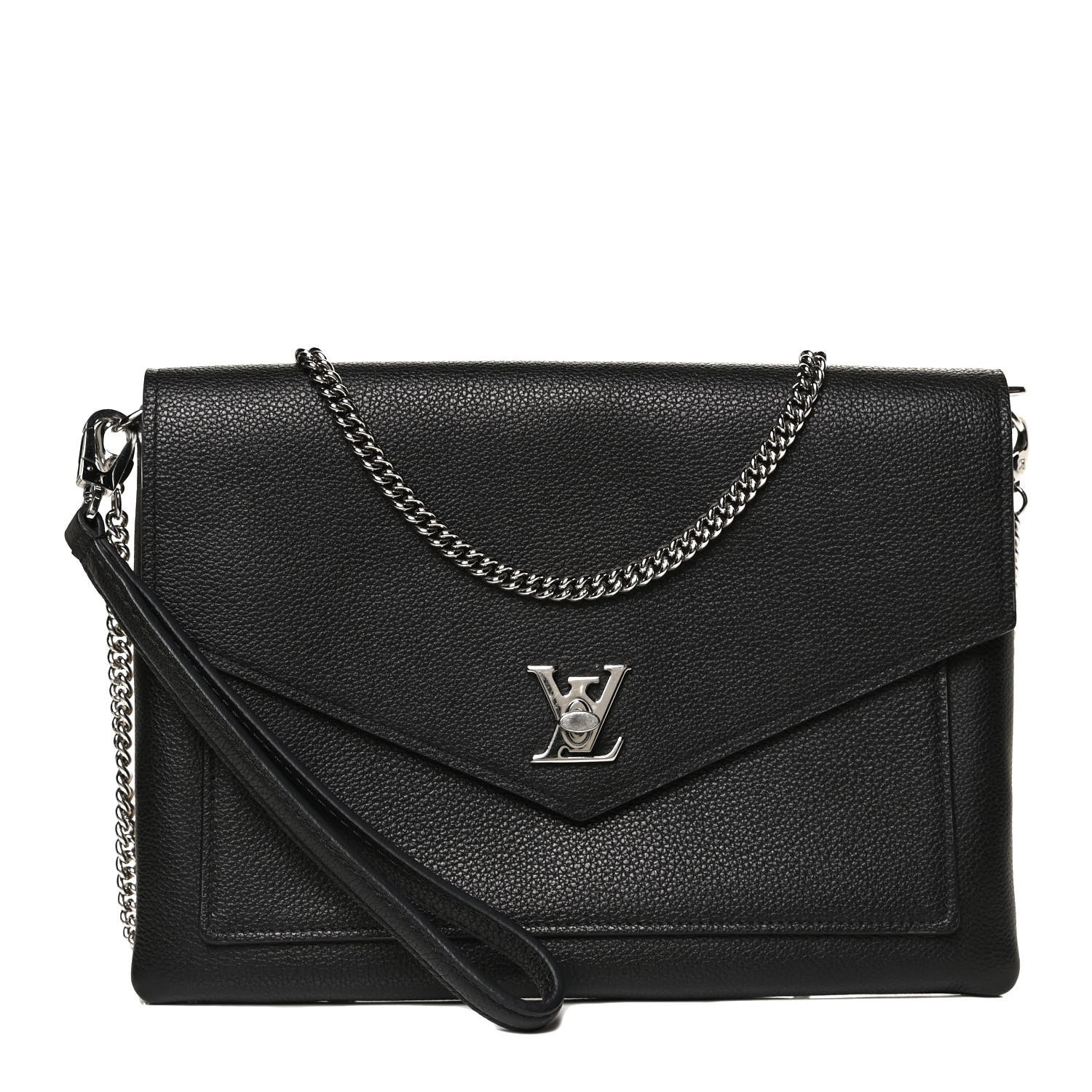 Louis Vuitton Soft Calfskin My Lockme Pochette Black 1 of 12