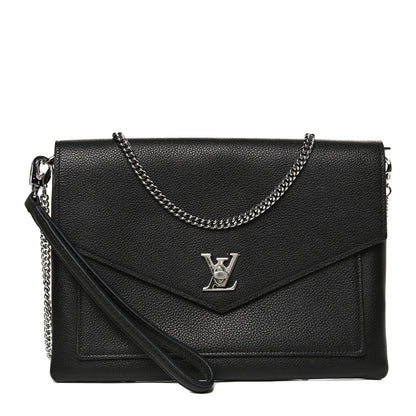 Louis Vuitton Soft Calfskin My Lockme Pochette Black 1 of 12
