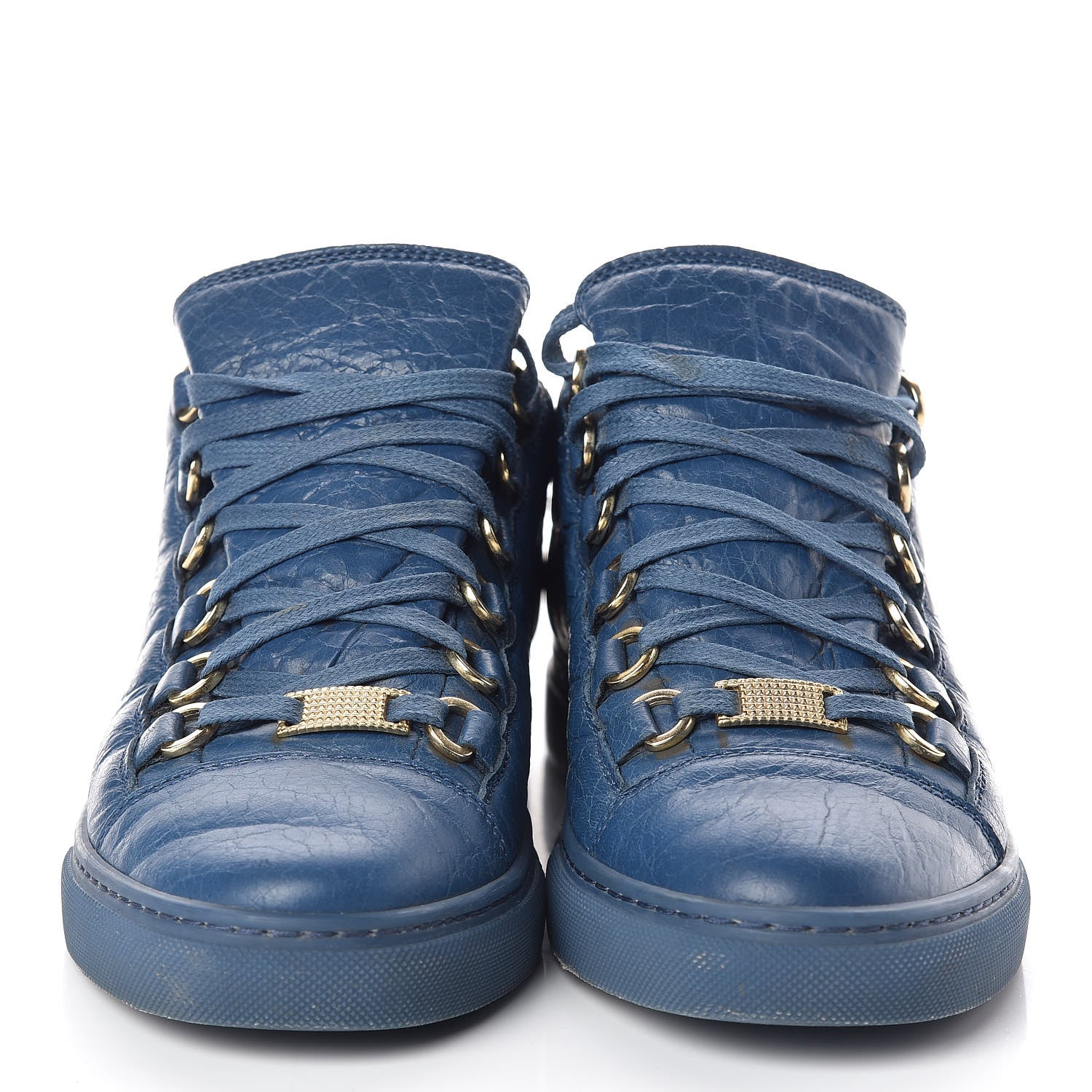 Balenciaga Chevre Hamilton Womens Low Top Sneakers 37 Bleu Profond 2 of 9