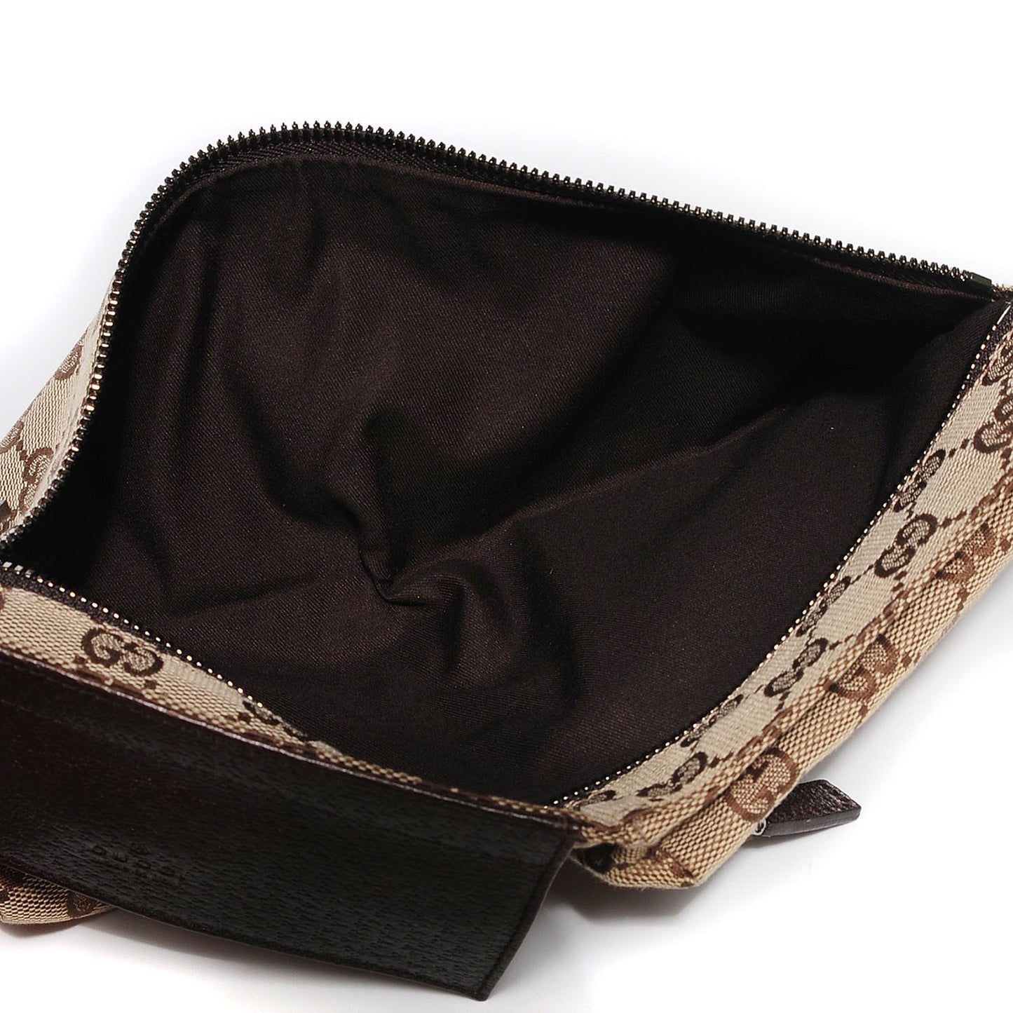Monogram Web Belt Bag Dark Brown