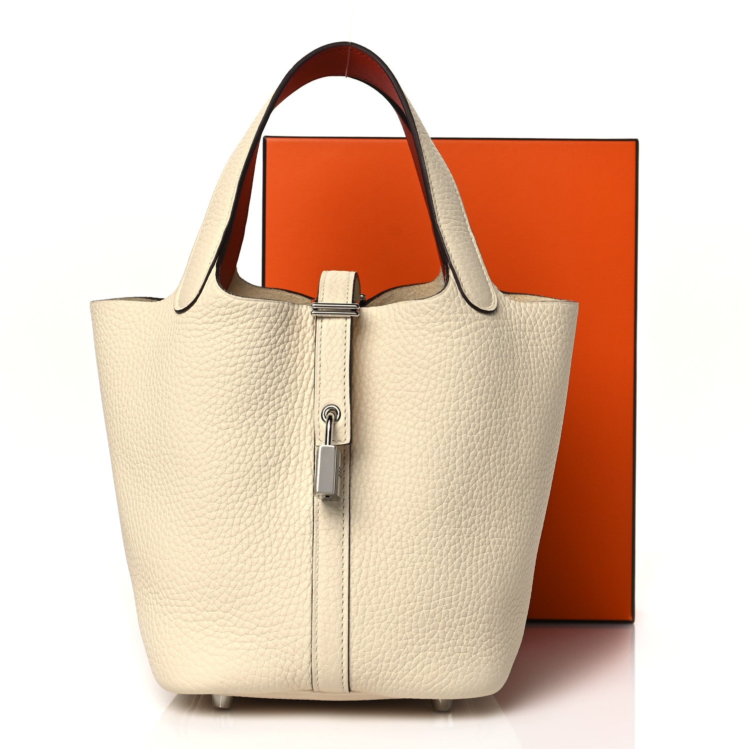 Hermes Taurillon Clemence Swift Eclat Picotin Lock 18 PM Nata Terre Battue 10 of 10