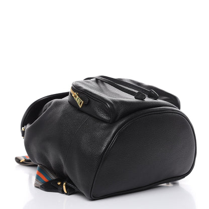 Prada Vitello Daino Cinch Backpack Black 4 of 9