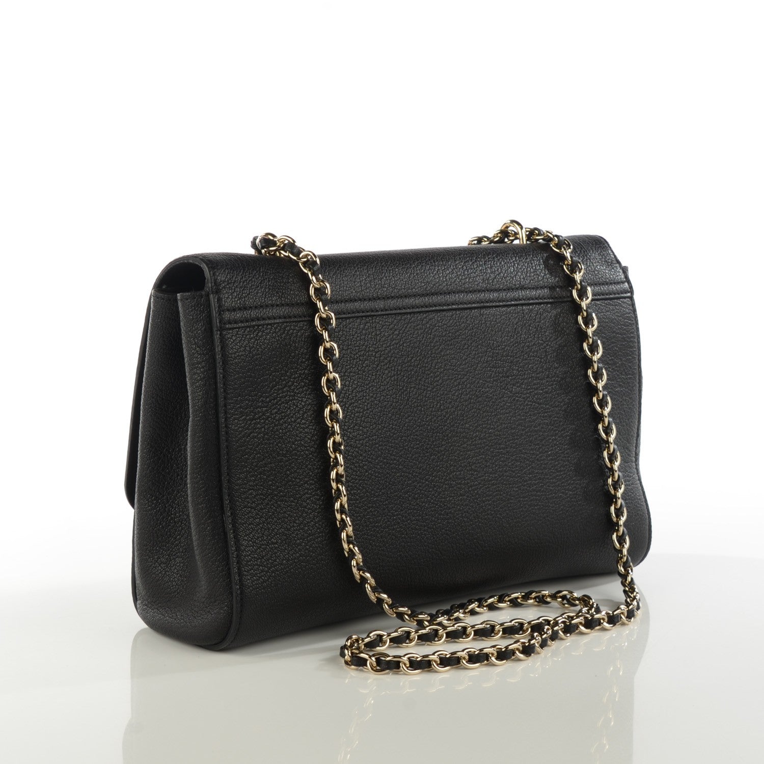 Mulberry Small Classic Grain Calfskin Medium Lily Flap Black 3 of 8
