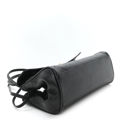 Chanel Grained Calfskin Stitched Urban Essentials Small Shopping Bag Black 4 of 10