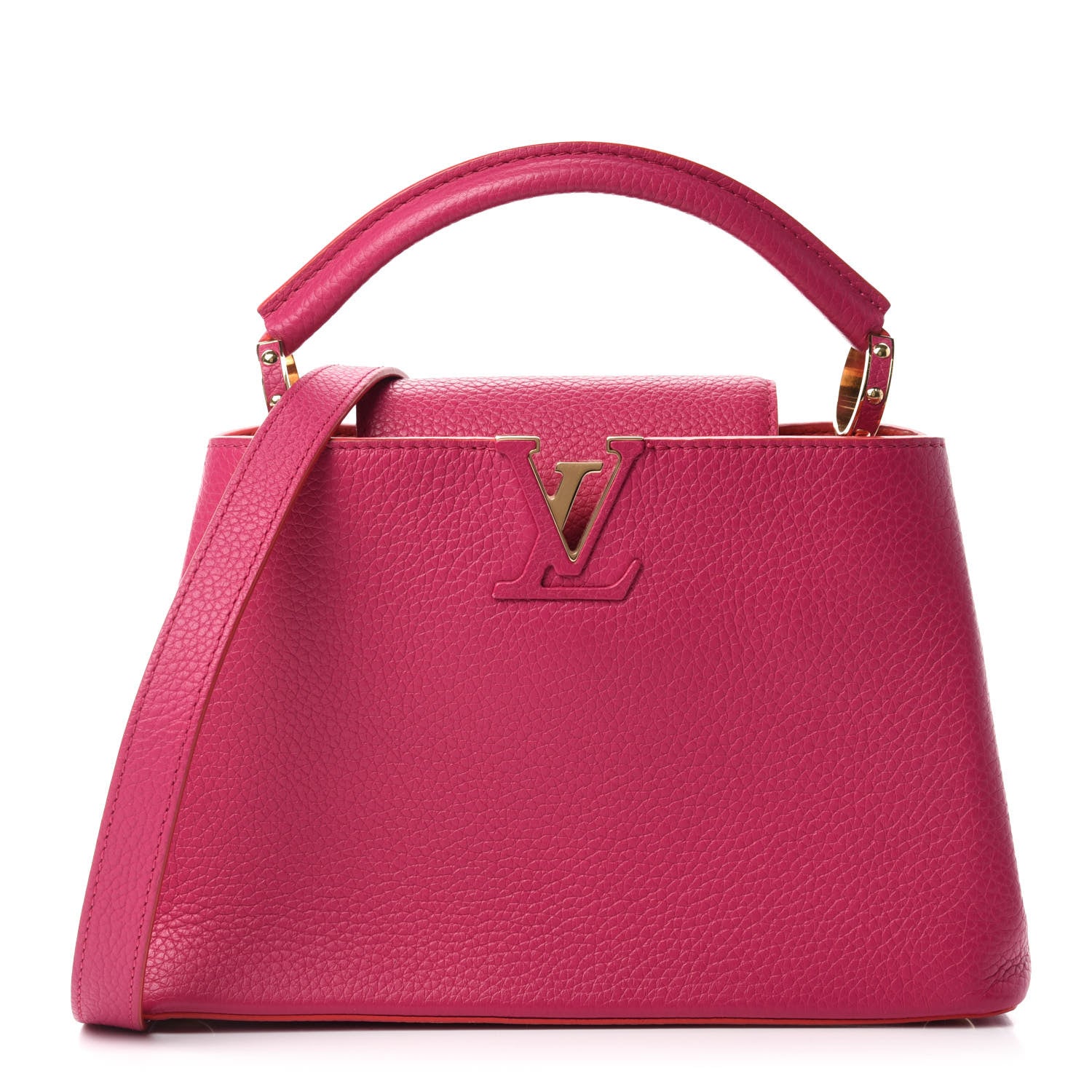 Louis Vuitton Taurillon Capucines BB Hibiscus Flamingo 1 of 10