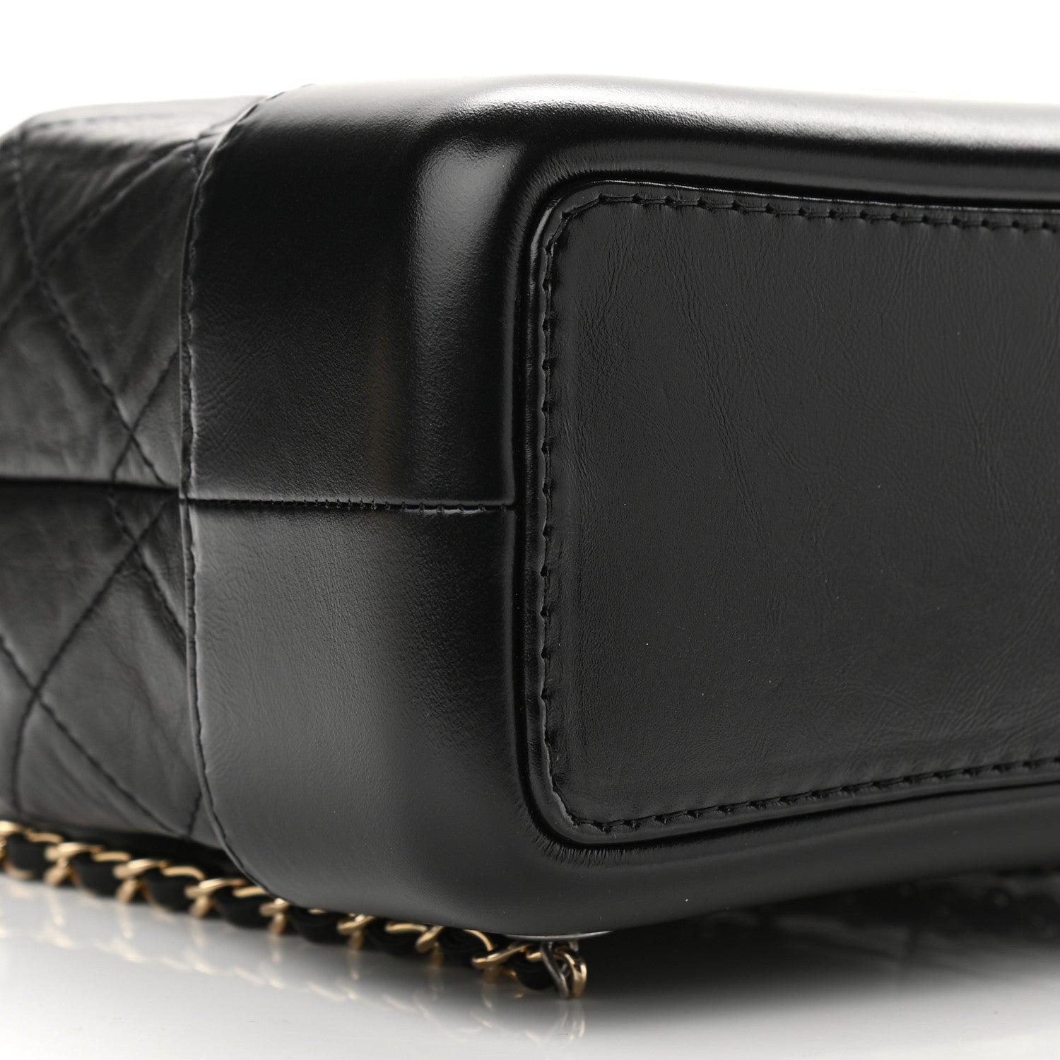 Chanel Aged Calfskin Quilted Small Gabrielle Backpack Black 9 of 12