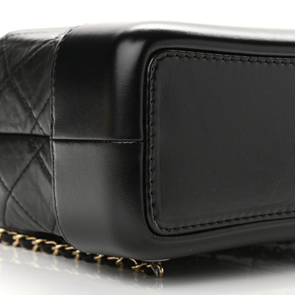 Chanel Aged Calfskin Quilted Small Gabrielle Backpack Black 9 of 12