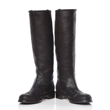 Jimmy Choo Suede Doreen Tall Boots 36.5 Brown 5 of 13