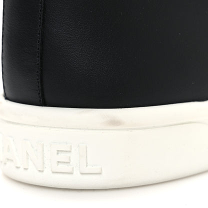 Chanel Calfskin CC Mens Sneakers 44 Black 11 of 11