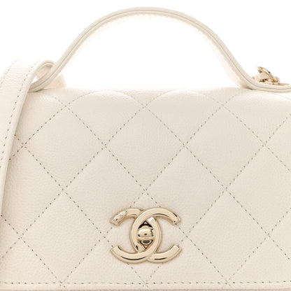 Chanel Caviar Quilted Small Business Affinity Flap White 8 of 11