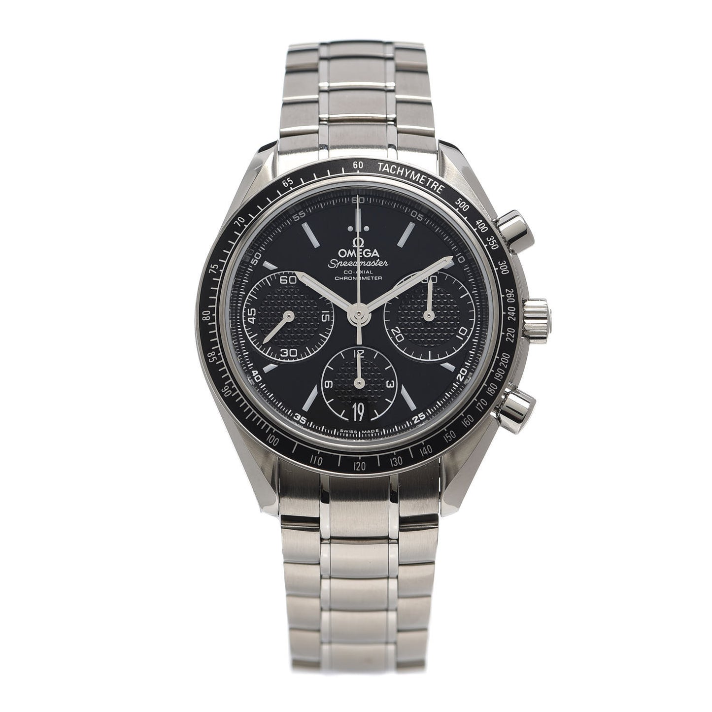 Stainless Steel 40mm Speedmaster Racing Co-Axial Chronograph Automatic Watch Black 326.30.40.50.01.001