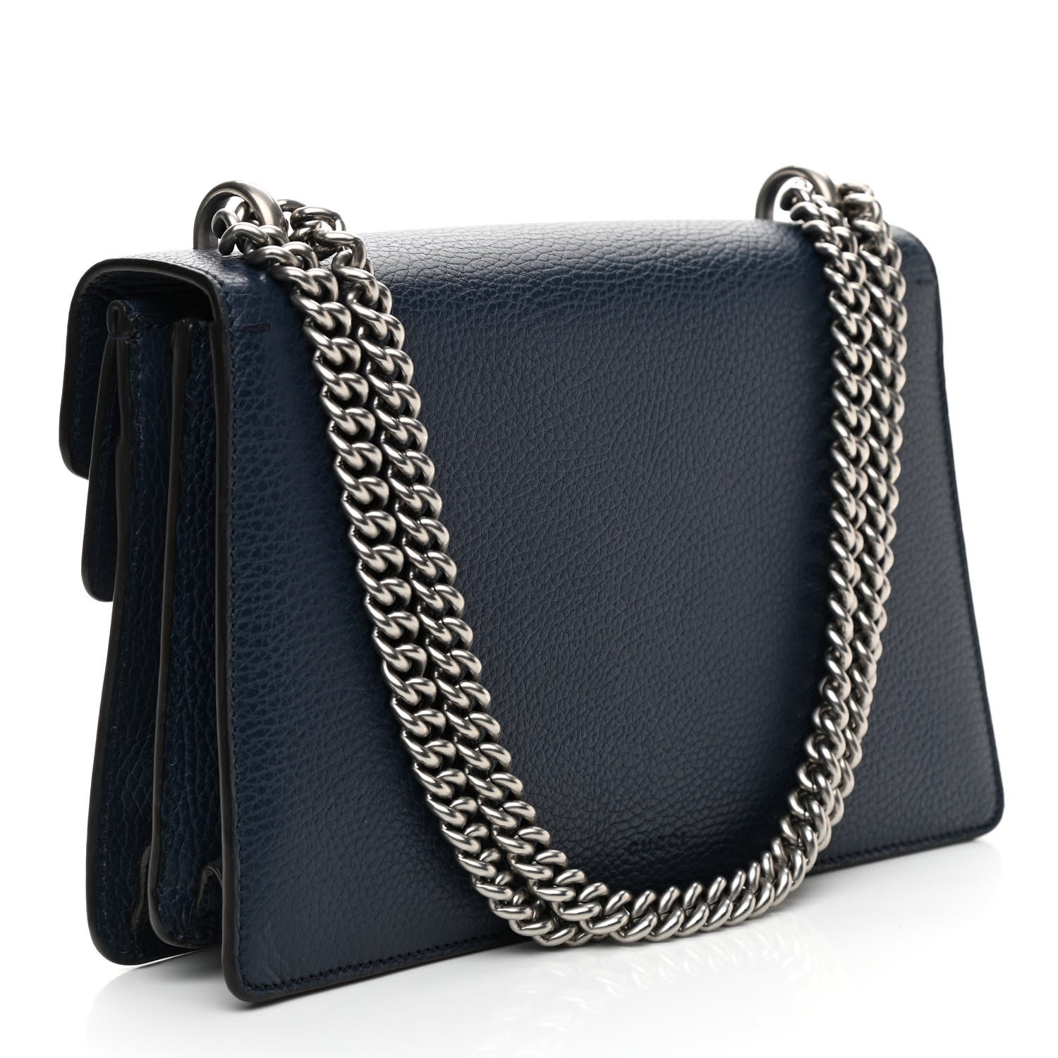 Gucci Dollar Calfskin Crystal Small Dionysus Shoulder Bag Blue Agata Montana Sapphire 3 of 11
