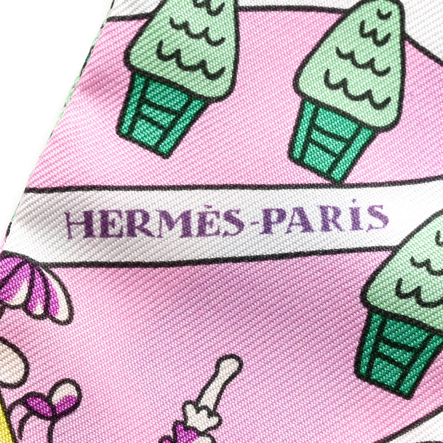 Silk Les Nouveaux Amoureux de Paris Twilly Rose Buvard White Vert