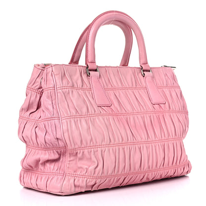 Prada Nappa Gaufre Chain Flap Geranio 3 of 17