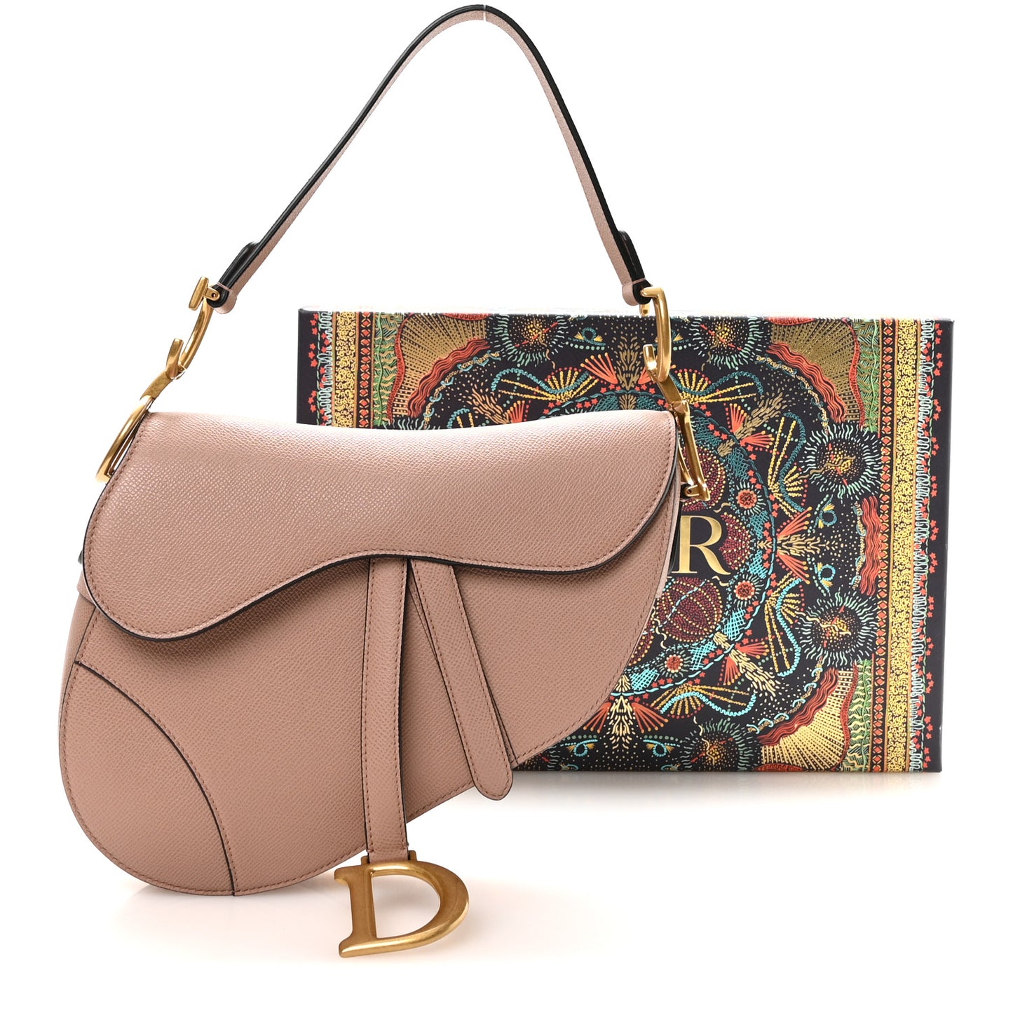 Grained Calfskin Saddle Bag Fard