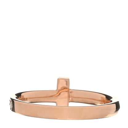 Tiffany 18K Rose Gold Diamond 2.5mm T T1 Ring 54 7 3 of 5