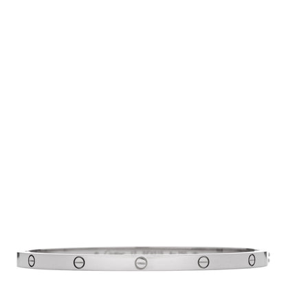 Cartier 18K White Gold Small LOVE Bracelet 17 1 of 8