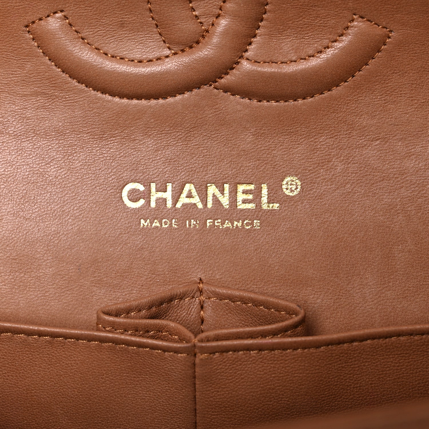 Chanel Lambskin Quilted Medium Double Flap Brown 6 of 46