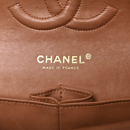 Chanel Lambskin Quilted Medium Double Flap Brown 6 of 46