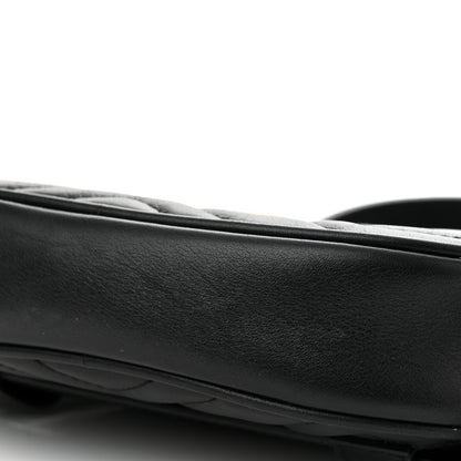 Gucci Calfskin Matelasse GG Marmont Belt Bag 85 34 Black 10 of 15