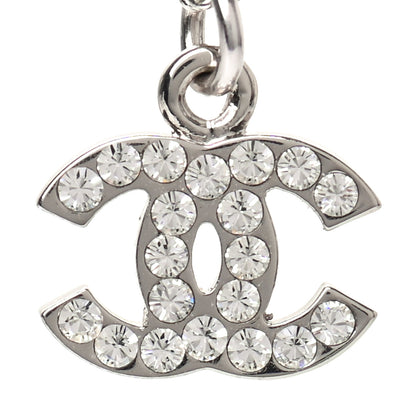 Chanel Crystal Timeless CC Necklace Silver 3 of 4