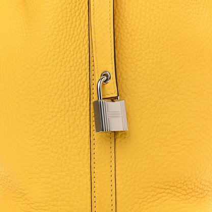 Hermes Taurillon Clemence Picotin Lock 18 PM Jaune De Naples 8 of 10