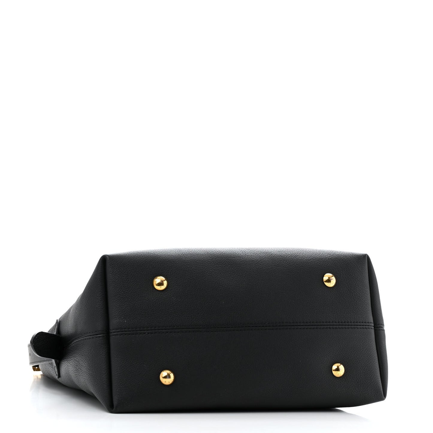 Grained Calfskin Low Key Hobo MM Black