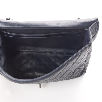 Chanel Lambskin Quilted Jumbo Single Flap Blue 5 of 10