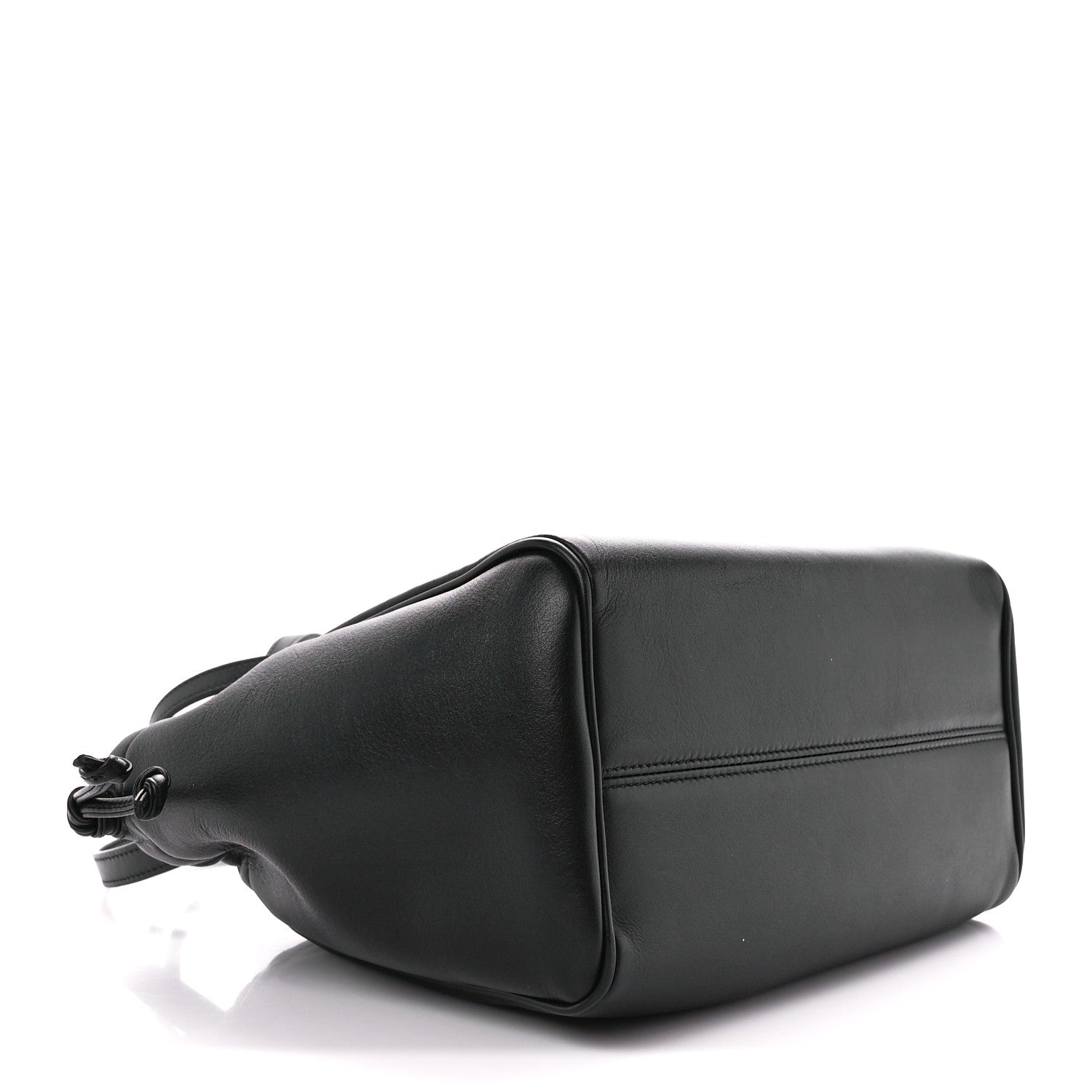 Celine Smooth Calfskin Cuir Small Triomphe Cabas Drawstring Black 4 of 10