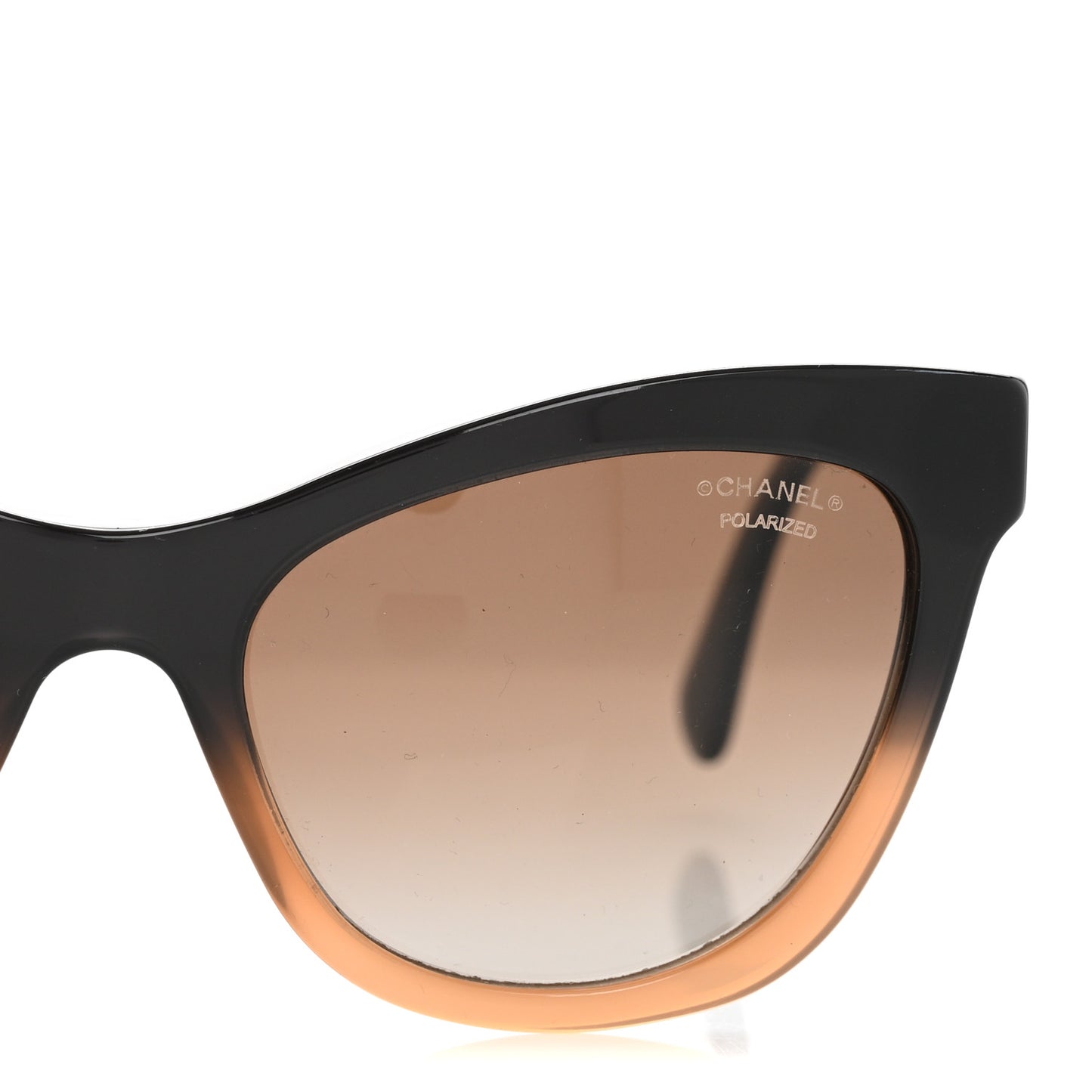 Acetate CC Cat Eye Summer Sunglasses 5350 Black Beige