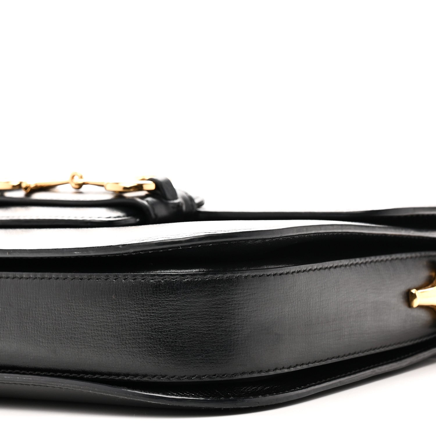 Gucci Azalea Calfskin Horsebit 1955 Shoulder Bag Black 10 of 10
