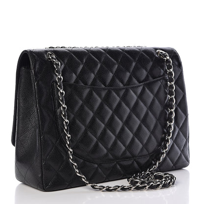 Chanel Caviar Quilted Maxi Single Flap Black 3 of 12
