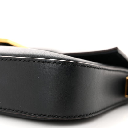 Fendi Vitello Flamingo Enamel Baguette Black 10 of 12