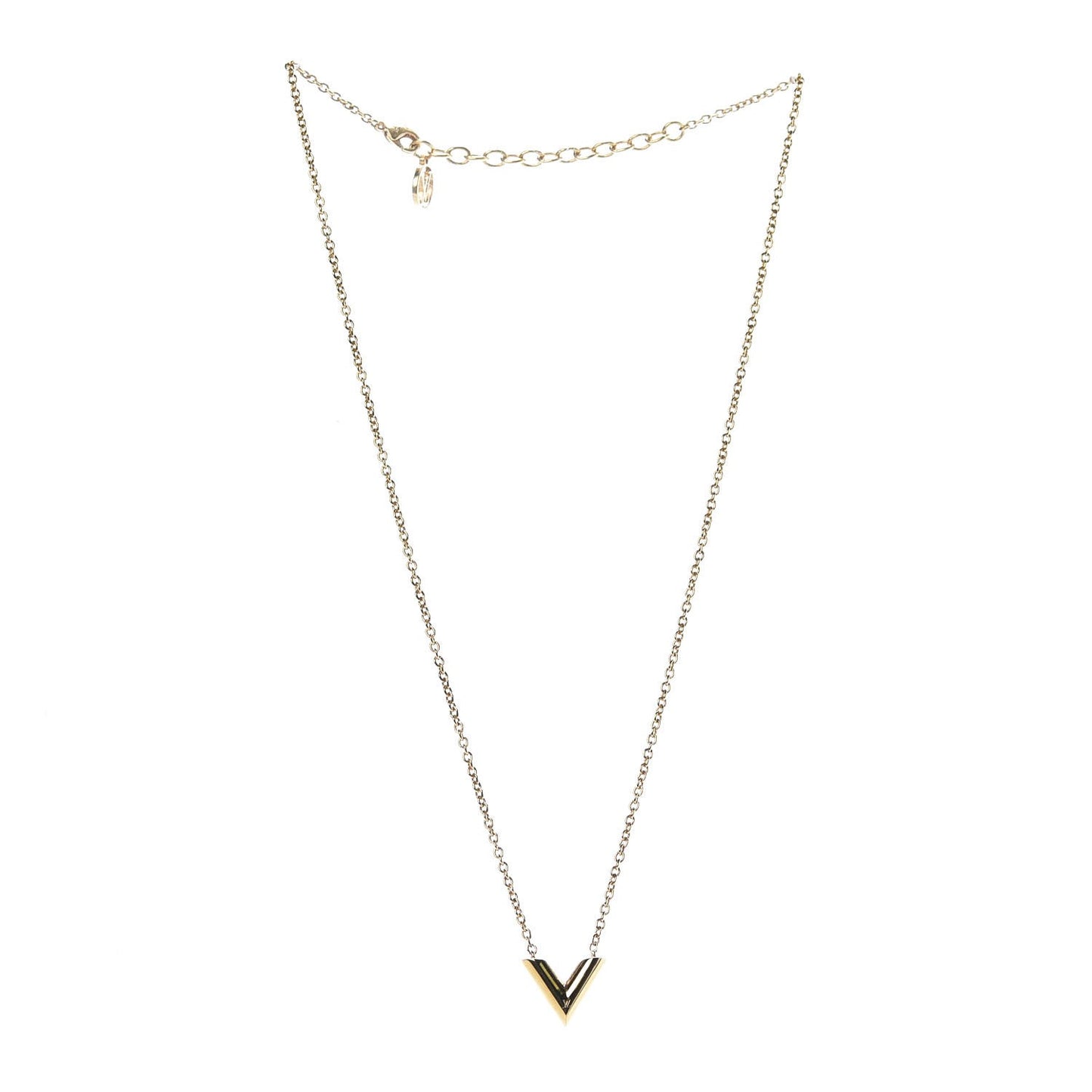 Essential V Necklace Gold