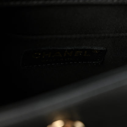 Chanel Shiny Caviar Quilted Small Pockets Drawstring Backpack Black 10 of 19
