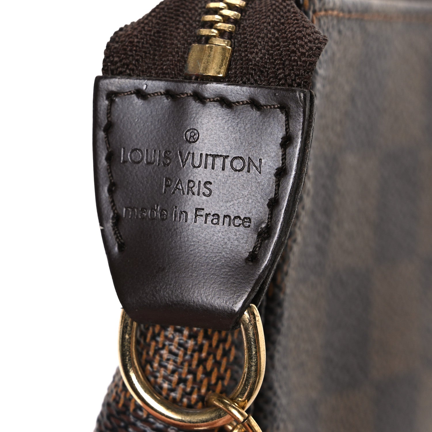 Louis Vuitton Damier Ebene Complice Trunks and Bags Mini Pochette Accessories Red 6 of 7