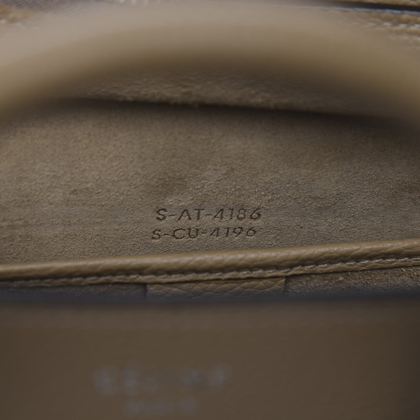 Drummed Calfskin Nano Luggage Dune