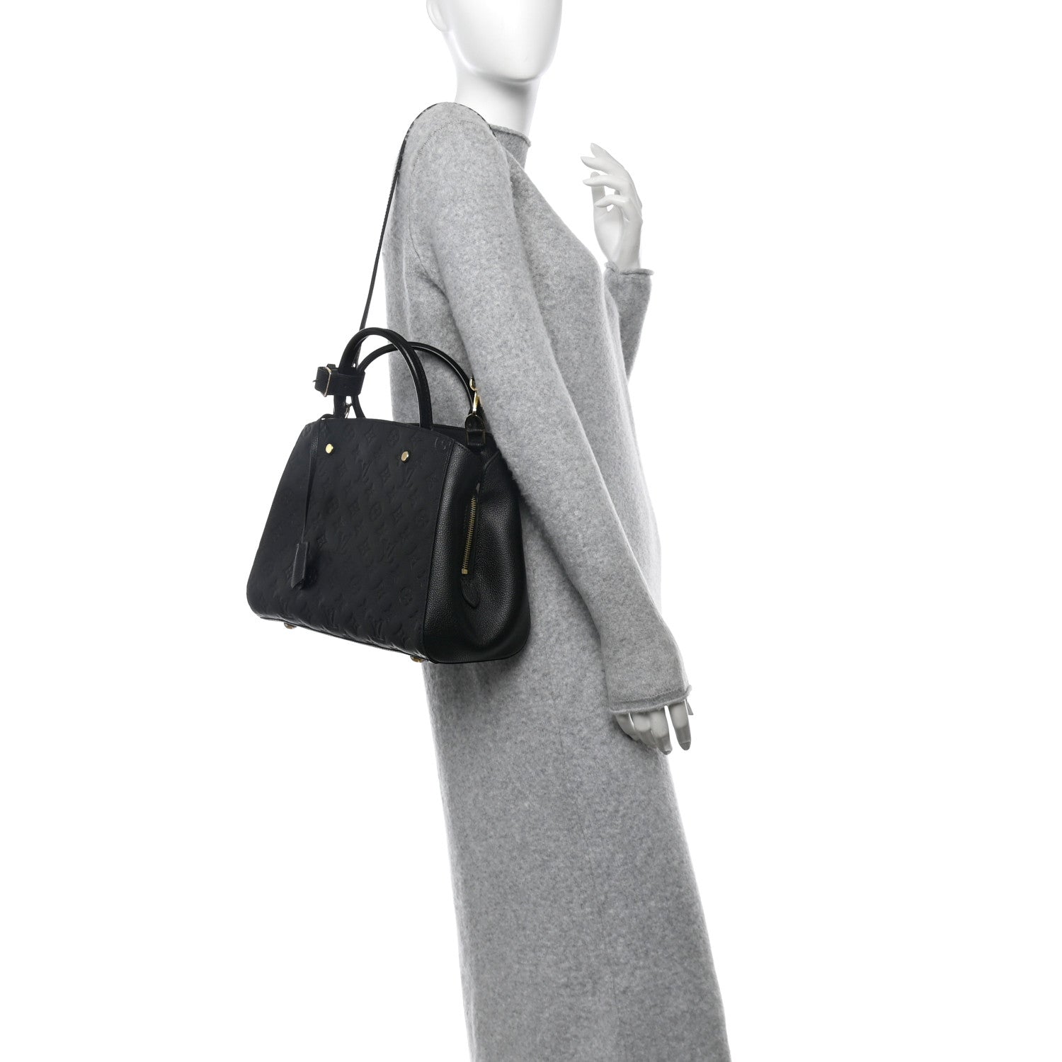 Louis Vuitton Empreinte Montaigne MM Black 2 of 10