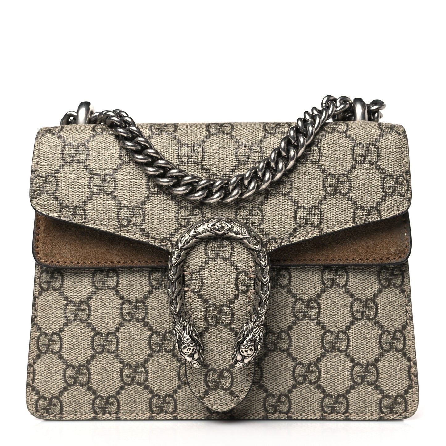 GG Supreme Monogram Mini Dionysus Shoulder Bag Taupe