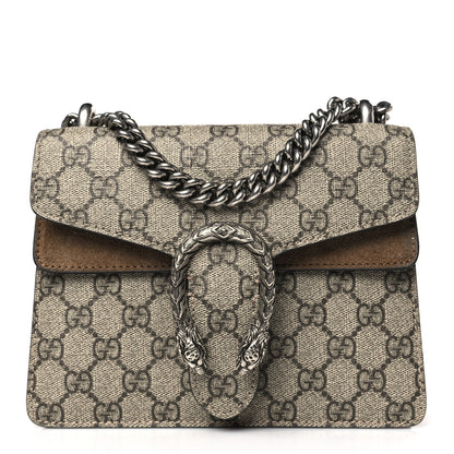 Gucci GG Supreme Monogram Mini Dionysus Shoulder Bag Taupe 1 of 9