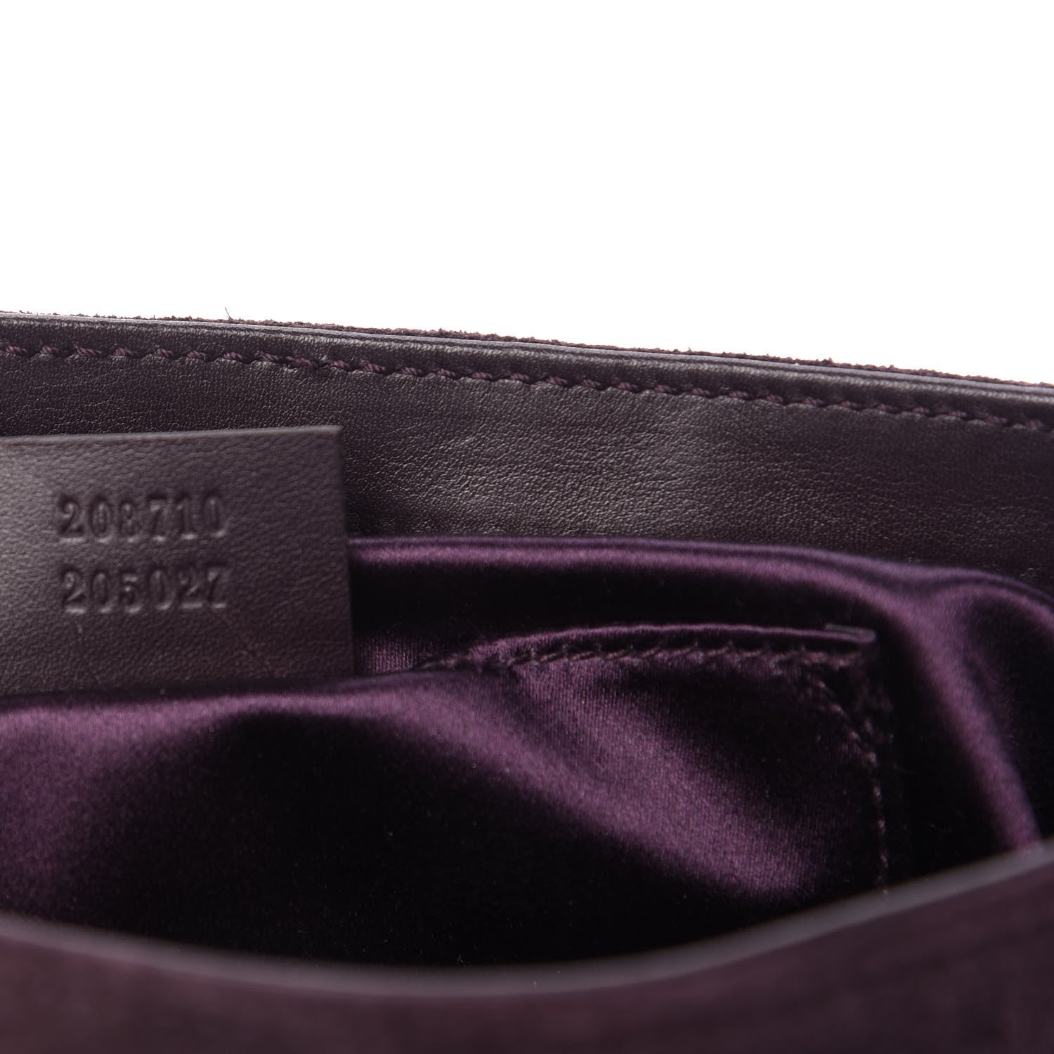 Gucci Suede Babouska Clutch Dark Brown 9 of 10