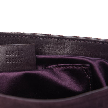 Gucci Suede Babouska Clutch Dark Brown 9 of 10